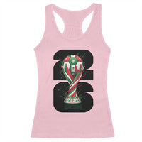 Proud Mexico National Soccer Lover Fan Gift Racerback Tank Top