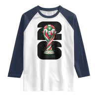 Proud Mexico National Soccer Lover Fan Gift Raglan Shirt