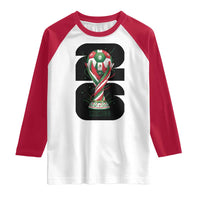 Proud Mexico National Soccer Lover Fan Gift Raglan Shirt
