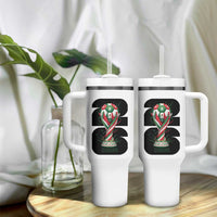 Proud Mexico National Soccer Lover Fan Gift Tumbler With Handle