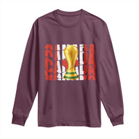 Proud Canada National Soccer Lover Fan Gift Long Sleeve Shirt