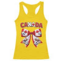 Proud Canadian National Soccer Lover Racerback Tank Top Football Fan Gift