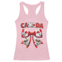 Proud Canadian National Soccer Lover Racerback Tank Top Football Fan Gift