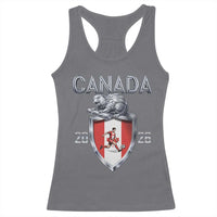 Canada National Soccer Fan Racerback Tank Top Proud Canadian Gift