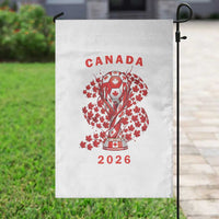 Proud Canada National Soccer Fan 2026 Patriotic Gift Garden Flag