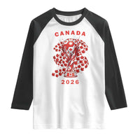 Proud Canada National Soccer Fan 2026 Patriotic Gift Raglan Shirt