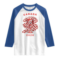Proud Canada National Soccer Fan 2026 Patriotic Gift Raglan Shirt