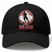 We Can Canada Soccer Baseball Cap Canadian Football Fan Pride