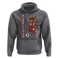 Proud Canada Soccer Beaver Hoodie Funny Football Fan Gift