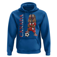 Proud Canada Soccer Beaver Hoodie Funny Football Fan Gift