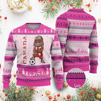 Proud Canada Soccer Beaver Ugly Christmas Sweater Funny Football Fan Gift