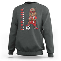 Proud Canada Soccer Beaver Sweatshirt Funny Football Fan Gift