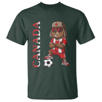 Proud Canada Soccer Beaver T Shirt Funny Football Fan Gift