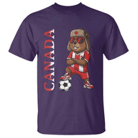 Proud Canada Soccer Beaver T Shirt Funny Football Fan Gift