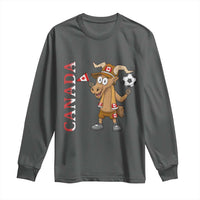 Proud Canada Soccer Moose Long Sleeve Shirt Canadian Football Fan