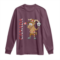 Proud Canada Soccer Moose Long Sleeve Shirt Canadian Football Fan