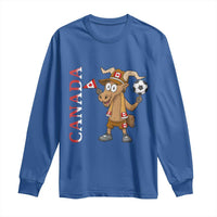Proud Canada Soccer Moose Long Sleeve Shirt Canadian Football Fan