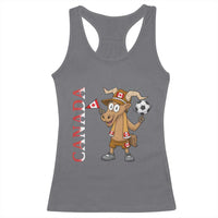 Proud Canada Soccer Moose Racerback Tank Top Canadian Football Fan