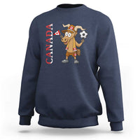 Proud Canada Soccer Moose Sweatshirt Canadian Football Fan