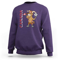 Proud Canada Soccer Moose Sweatshirt Canadian Football Fan