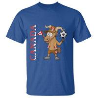Proud Canada Soccer Moose T Shirt Canadian Football Fan