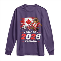 Proud Canada Soccer Beaver Long Sleeve Shirt Road To 2026