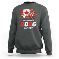 Proud Canada Soccer Beaver Sweatshirt Road To 2026