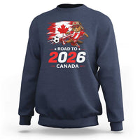 Proud Canada Soccer Beaver Sweatshirt Road To 2026