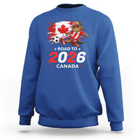 Proud Canada Soccer Beaver Sweatshirt Road To 2026