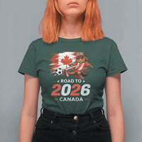 Proud Canada Soccer Beaver T Shirt For Women Road To 2026