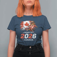Proud Canada Soccer Beaver T Shirt For Women Road To 2026