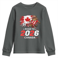 Proud Canada Soccer Beaver Youth Sweatshirt Road To 2026