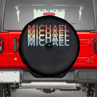 Michael Birthday Gift Spare Tire Cover Vintage Retro Michael Name Typography