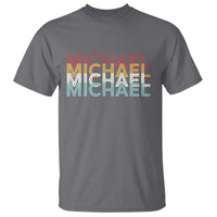 Michael Birthday Gift T Shirt Vintage Retro Michael Name Typography