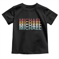 Michael Birthday Gift Toddler T Shirt Vintage Retro Michael Name Typography