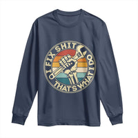 Vintage Skeleton Wrench Graphic Long Sleeve Shirt I Fix Shit Thats What I Do