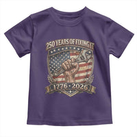 250 Years Of Fixing It Toddler T Shirt America 250th Anniversary Mechanic