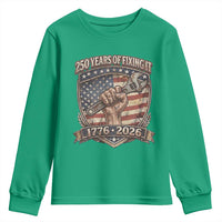 250 Years Of Fixing It Youth Sweatshirt America 250th Anniversary Mechanic
