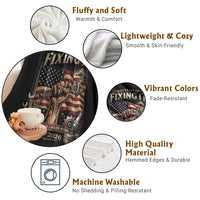 250 Years Of Fixing It Mechanic Pride Throw Blanket America 250 Anniversary Gift