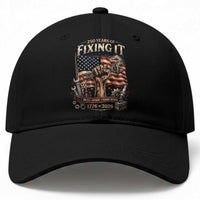 250 Years Of Fixing It Mechanic Pride Baseball Cap America 250 Anniversary Gift