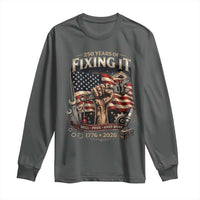 250 Years Of Fixing It Mechanic Pride Long Sleeve Shirt America 250 Anniversary Gift
