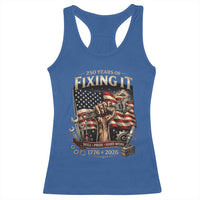 250 Years Of Fixing It Mechanic Pride Racerback Tank Top America 250 Anniversary Gift