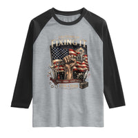 250 Years Of Fixing It Mechanic Pride Raglan Shirt America 250 Anniversary Gift