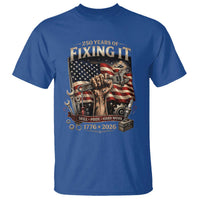 250 Years Of Fixing It Mechanic Pride T Shirt America 250 Anniversary Gift