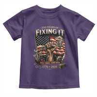 250 Years Of Fixing It Mechanic Pride Toddler T Shirt America 250 Anniversary Gift