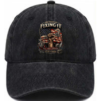 250 Years Of Fixing It Mechanic Pride Washed Cotton Baseball Cap America 250 Anniversary Gift