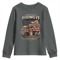 250 Years Of Fixing It Mechanic Pride Youth Sweatshirt America 250 Anniversary Gift