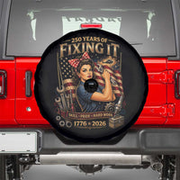 Patriotic Rosie Mechanic Feminist Pride Spare Tire Cover 250 Years Of Fixing It