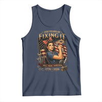 Patriotic Rosie Mechanic Feminist Pride Tank Top 250 Years Of Fixing It