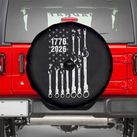 Patriotic Mechanic Gift Spare Tire Cover American Flag Automotive Lover